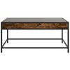 vidaXL Coffee Table with Infinity LED Smoked Oak 90x50x41 cm