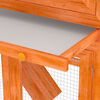 vidaXL Animal Rabbit Cage Double Floor Wood