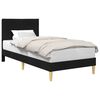 vidaXL Bed Frame with Headboard Black 90 x 190 cm Fabric