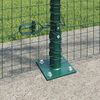 vidaXL Fence Post Green 100 x 0.8 m (25 x 25 mm mesh) Steel and PVC