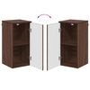 vidaXL Bathroom Cabinet Wall-mounted Brown Oak 30 x 31.5 x 61 cm