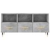vidaXL TV Cabinet Concrete Grey 102x36x50 cm Engineered Wood