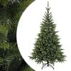 vidaXL Artificial Hinged Christmas Tree 150 cm PVC and Metal Green