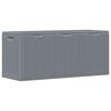 vidaXL Garden Storage Box Grey PP Rattan 270 L