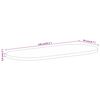 vidaXL Table Top 140x50x3.8 cm Oval Solid Wood Mango