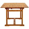 vidaXL 5 Piece Garden Dining Set Solid Wood Acacia and Textilene