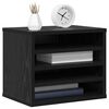 vidaXL Desk Organiser Black Oak 36 x 26 x 29.5 cm Engineered Wood