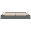 vidaXL Storage Bed with Mattress Dark Grey 200 x 200 cm Fabric