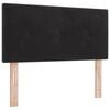 vidaXL Headboard with Headboard Black 100 cm Faux Leather