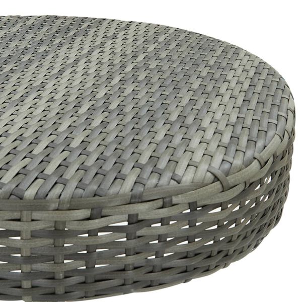vidaXL Garden Table Grey 60.5x106 cm Poly Rattan