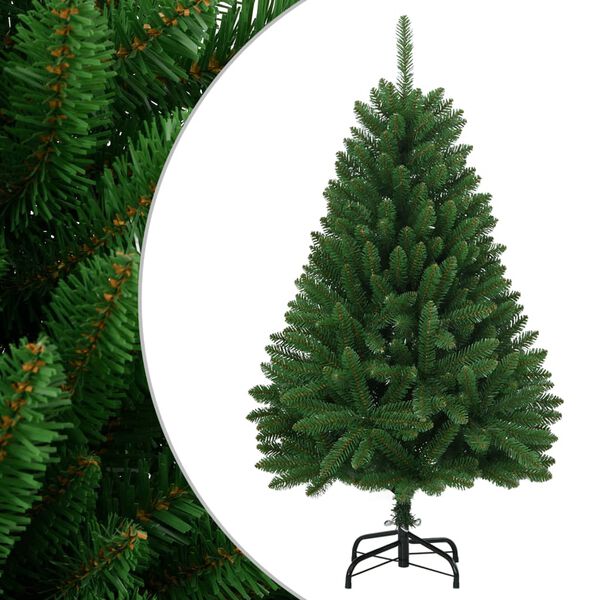 vidaXL Artificial Hinged Christmas Tree with Stand Green 150 cm