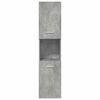 vidaXL 5 Piece Bathroom Furniture Set Concrete Grey Engineered Wood