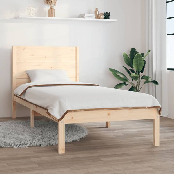 vidaXL Bed Frame without Mattress 90x200 cm Solid Wood Pine