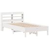 vidaXL Bed Frame without Mattress White 100x200 cm Solid Wood Pine