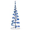 vidaXL LED Christmas Tree with Baubles 100 LEDs Warm White 150 cm
