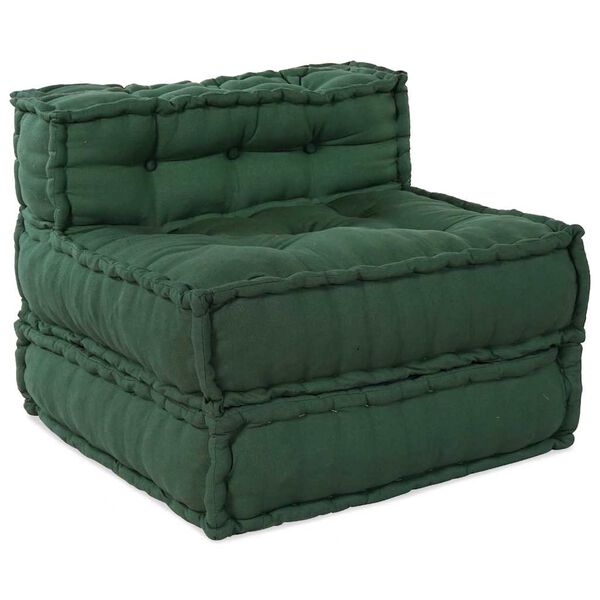 vidaXL Modular Sofa 4 pcs Green Fabric