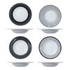 Cosy & Trendy Pasta Plate Geo 4 pcs &Oslash;27.5 cm Black and White