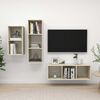 vidaXL 3 Piece TV Cabinet Set Sonoma Oak Engineered Wood