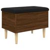 vidaXL Storage Bench Brown Oak 62x42x46 cm Engineered Wood