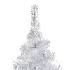 vidaXL Artificial Pre-lit Christmas Tree with Ball Set Silver 150 cm PET
