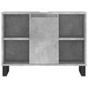 vidaXL Bathroom Cabinet Concrete Grey 80x33x60 cm Engineered Wood
