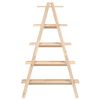 vidaXL 5-Tier Shelf A-shape 110x40x180.5 cm Solid Wood Pine