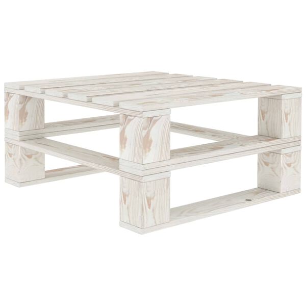 vidaXL 8 Piece Garden Pallets Lounge Set Wood White