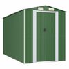 vidaXL Garden Shed Green 192x357x223 cm Galvanised Steel