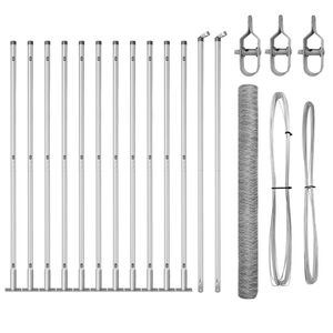 vidaXL Fence Post Silver