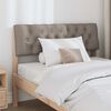 vidaXL Upholstered Headboard Taupe 100 cm Solid Pine Wood