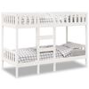 vidaXL Bunk Bed White 80x200 cm Solid Wood Pine