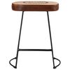 vidaXL Bar Stools 2 pcs Dark Brown 40x29.5x53 cm