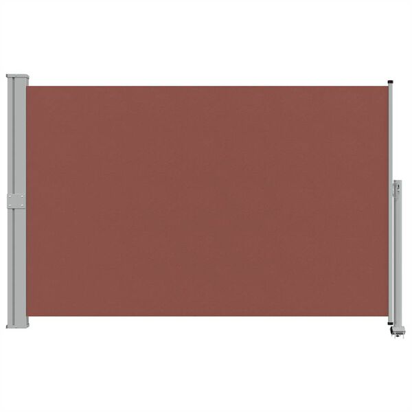 vidaXL Patio Retractable Side Awning 160x300 cm Brown