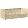 vidaXL Daybed with Drawers without Mattress Sonoma Oak 90x190 cm Single
