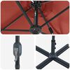 vidaXL Garden Parasol Terracotta 370 x 197 x 239 cm