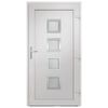 vidaXL Front Door White 98x200 cm PVC