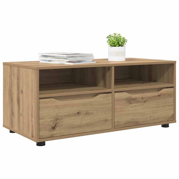 vidaXL TV Cabinet Artisan Oak 100 x 48 x 43 cm Engineered Wood
