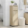 vidaXL Bathroom Cabinet Sonoma Oak 30.5 x 30 x 101 cm Engineered Wood