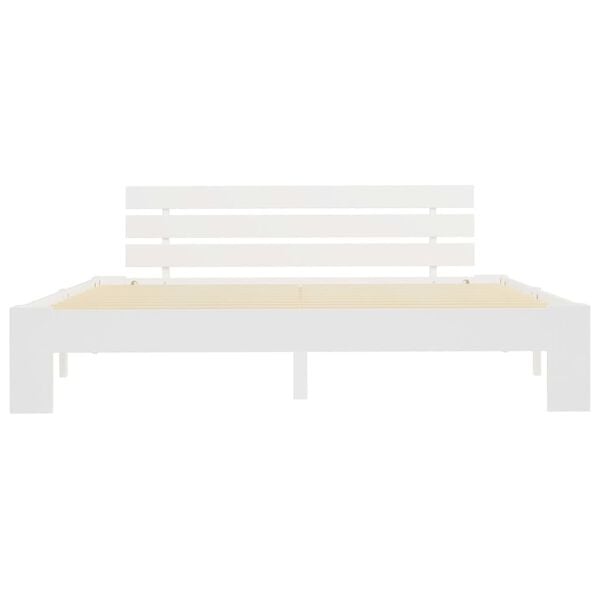 vidaXL Bed Frame without Mattress White 160x200cm Solid Wood Pine