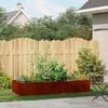 vidaXL Garden Planter Rusty 200 x 80 x 40 cm