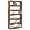 vidaXL Book Cabinet Smoked Oak 100 x 30 x 198 cm Engineered Wood