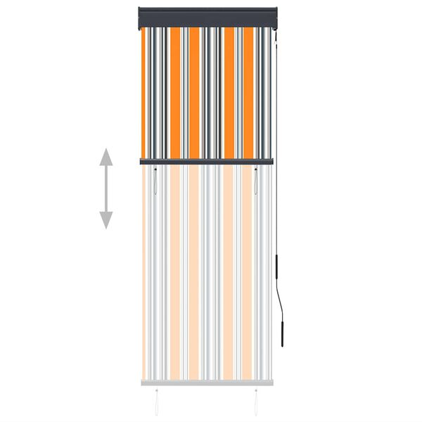 vidaXL Outdoor Roller Blind 60x250 cm Yellow and Blue