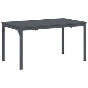 vidaXL Patio Table Anthracite 180 x 80 x 74 cm Powder-Coated Steel
