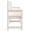 vidaXL Garden Bench White 159.5x48x91.5 cm Solid Wood Pine