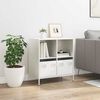 vidaXL Sideboard White 68x39x73.5 cm Cold-rolled Steel