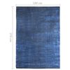 vidaXL Rug Washable Foldable Navy 180x270 cm Polyester