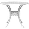 vidaXL 5 Piece Garden Dining Set White Cast Aluminium