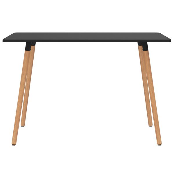 vidaXL 5 Piece Dining Set Black