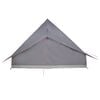 vidaXL Tipi Tent with Roof Grey and Orange 364 x 281 x 257 cm Taffeta