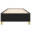 vidaXL Bed Frame without Mattress Black 90x190 cm Single Single Fabric